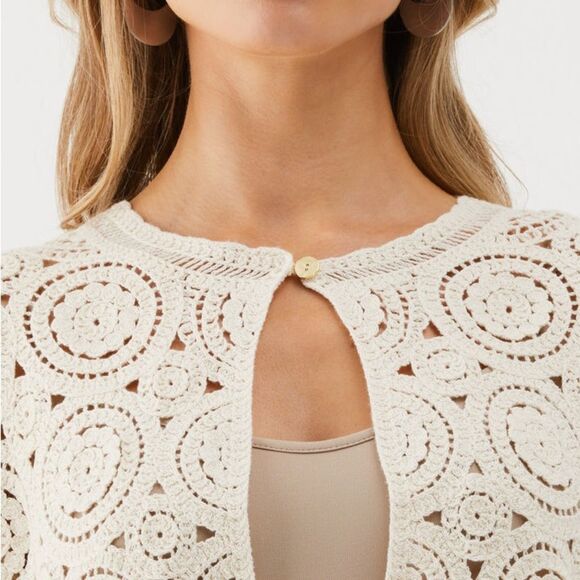 🆕 Petite Crochet Cardigan Sweater
ELLA Rafaella 
￼ - Picture 3 of 12
